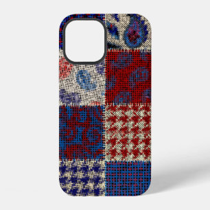 Seamless pattern. Imitation of a patchwork pattern iPhone 12 Case