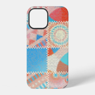 Seamless pattern. Imitation of a patchwork pattern iPhone 12 Case