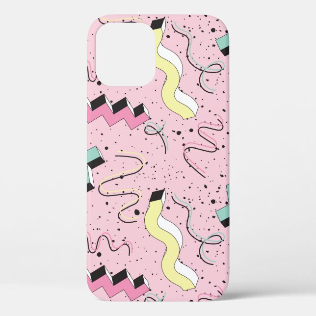 Seamless pattern in bright abstract retro style Case-Mate iPhone case (Back)