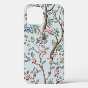 Seamless pattern in chinoiserie style with peonies iPhone 12 case