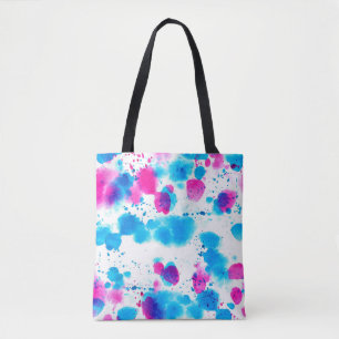 Seamless pattern in grunge style with stains water tote bag
