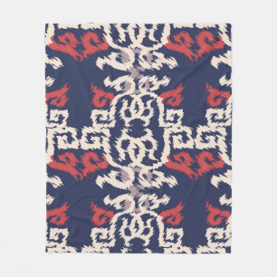 Seamless pattern in oriental styleabstract, arabic fleece blanket