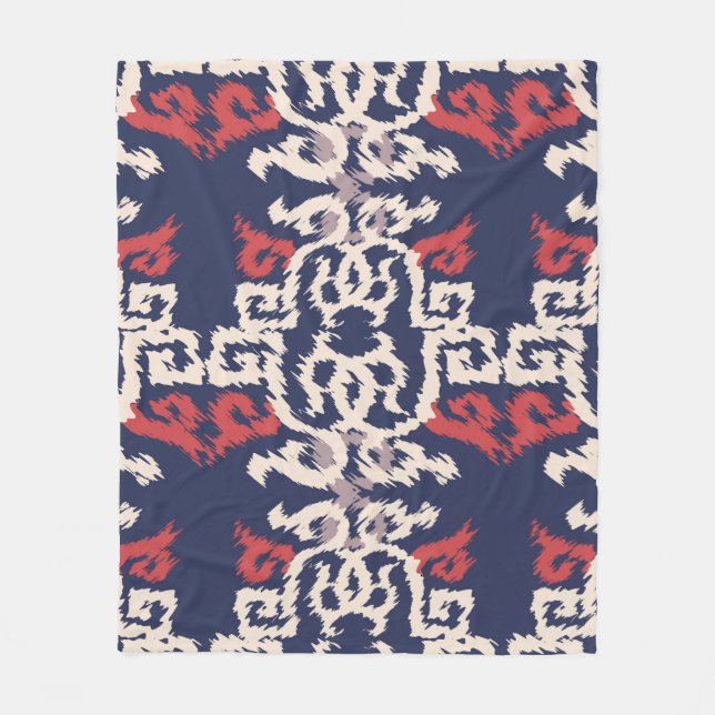 Seamless pattern in oriental styleabstract, arabic fleece blanket (Front)