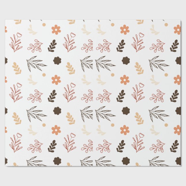 Seamless pattern in pastel colours with flowers wrapping paper (Seam)