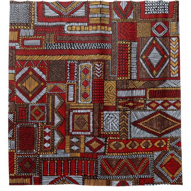 Seamless pattern in patchwork style. Embroidered E (Front)