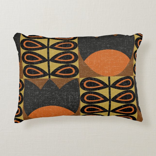 seamless pattern in scandinavian design style. Ret Accent Pillow (Front)