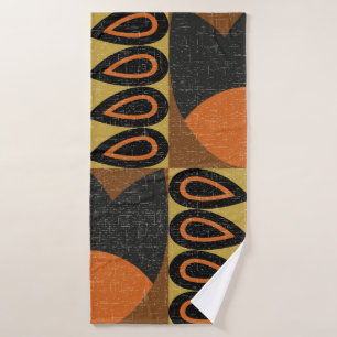 seamless pattern in scandinavian design style. Ret Bath Towel