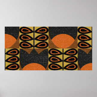 seamless pattern in scandinavian design style. Ret Poster