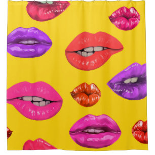 Seamless pattern in the 80's style, coloured glamo