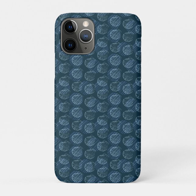 Seamless pattern in trendy colours with seashells  Case-Mate iPhone case (Back)