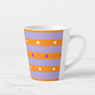 Seamless pattern  latte mug