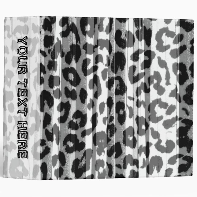 Seamless pattern leopard fur abstract texture binder (Front/Spine)