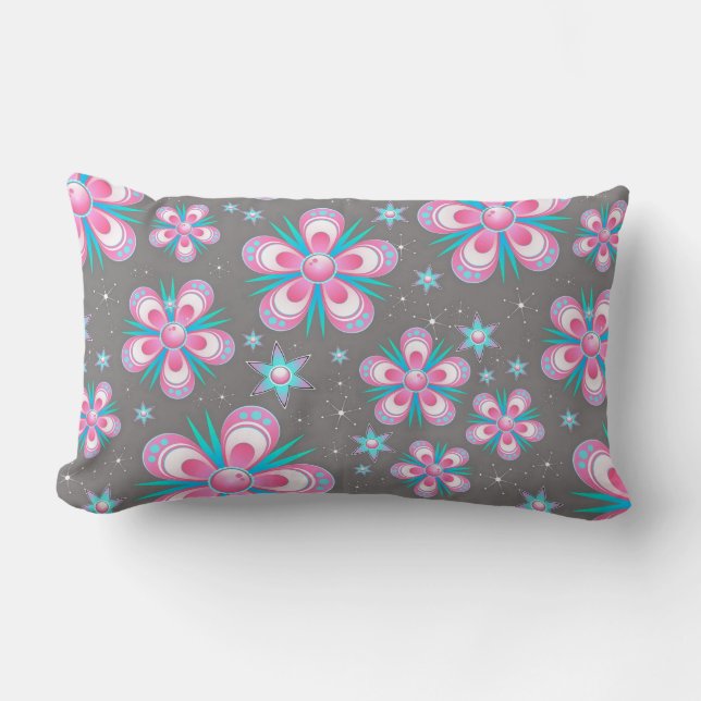Seamless Pattern Lumbar Pillow (Front)