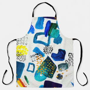 Seamless pattern made by hand drawn paint strokes. apron