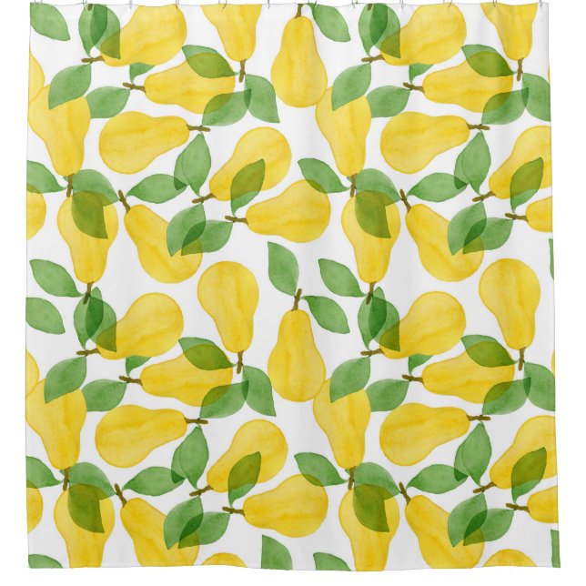 Seamless pattern made of pears with leaves (Front)