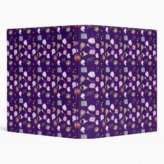 Seamless pattern magic elements and creatures   binder