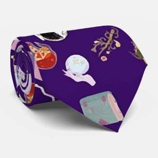 Seamless pattern magic elements and creatures   tie