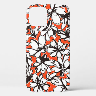 Seamless pattern material of an abstract flower,  iPhone 12 case