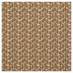 Seamless Pattern Of Autumn Leaves Fabric