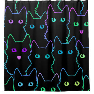 seamless pattern of cute cat silhouettespattern,se