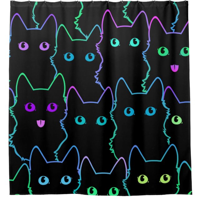 seamless pattern of cute cat silhouettespattern,se (Front)