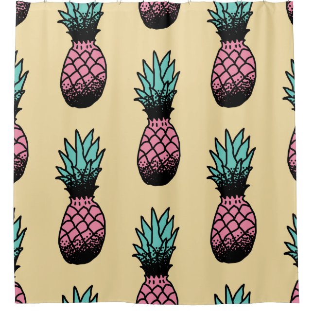 Seamless pattern of cute hand drawn pineapple (Front)