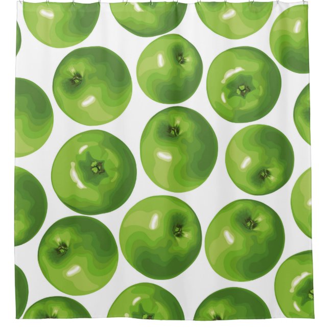 Seamless pattern of green apple (Front)