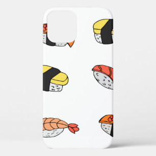 seamless pattern of Sushi iPhone 12 Case