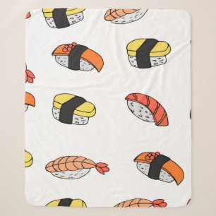 seamless pattern of Sushi Sherpa Blanket