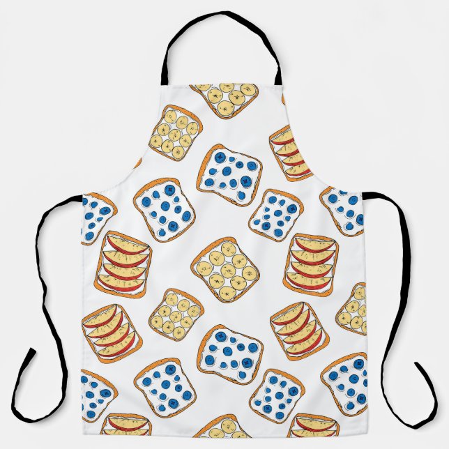 Seamless pattern of toast apron (Front)