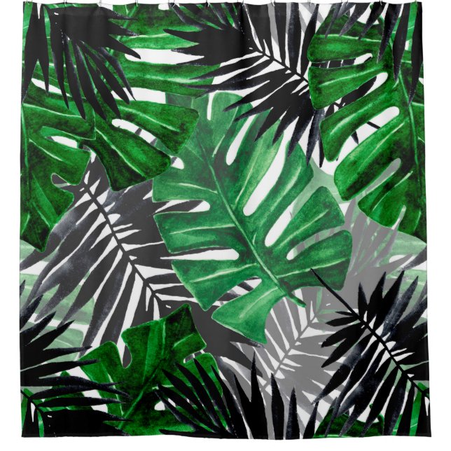 seamless pattern of tropical leaves and elements o (Front)