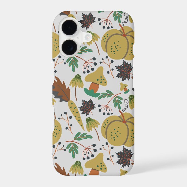 Seamless pattern of tropical pumpkins and carrots (Back)