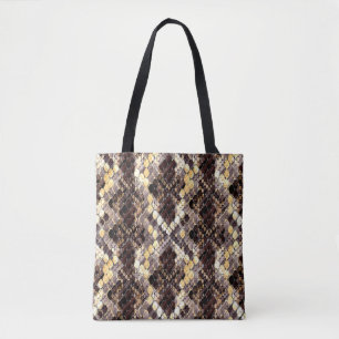 Seamless pattern of wild design. Skin background w Tote Bag