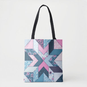 Seamless pattern. Patchwork.  Tote Bag