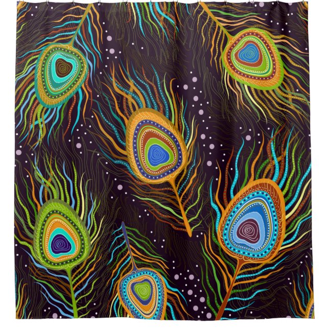 Seamless pattern "Peacock feathers" (Front)