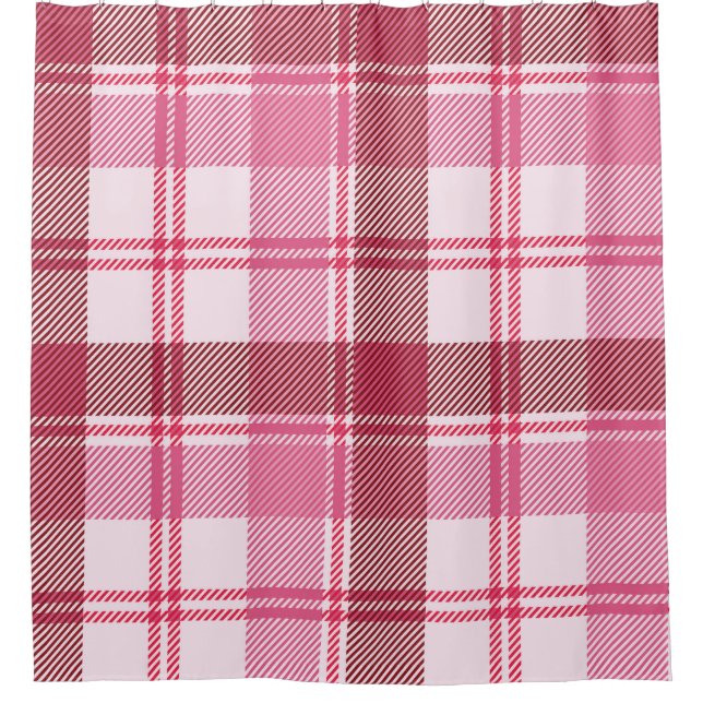 Seamless pattern plaid pink pastel. Square grid pa (Front)
