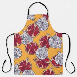 Seamless pattern. Pomegranate hand drawn. Apron