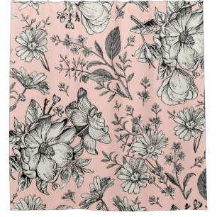 Seamless pattern. Realistic blooming isolated flow