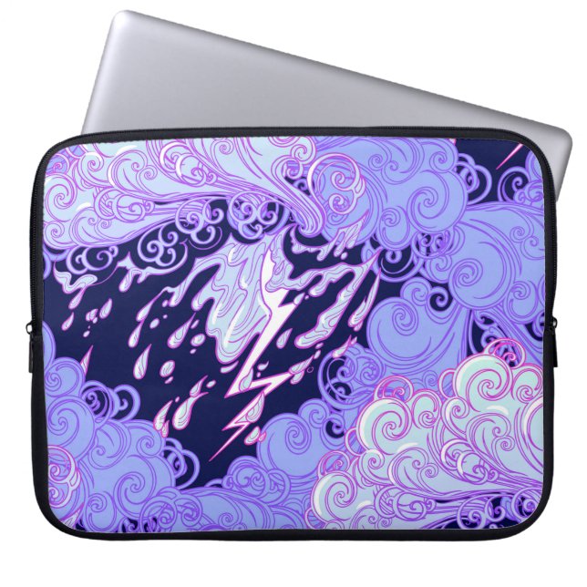 Seamless pattern. Retro style curly decorative clo Laptop Sleeve (Front)