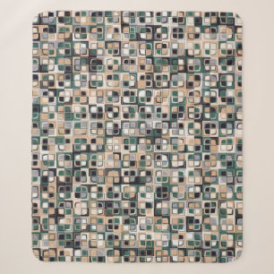 Seamless pattern. Squares forming a colorful pictu Sherpa Blanket