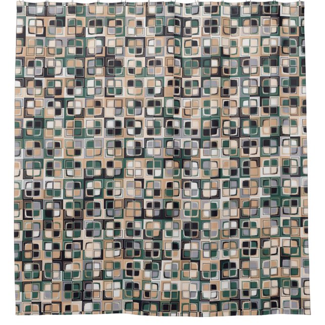 Seamless pattern. Squares forming a colourful pict (Front)