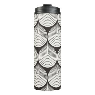 Seamless pattern. Stylish monochrome ornament. Geo Thermal Tumbler