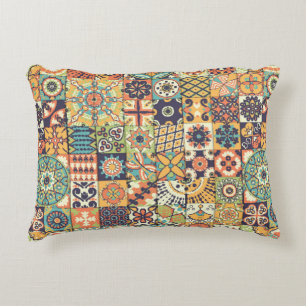 Seamless pattern. Vintage decorative elements. Han Accent Pillow