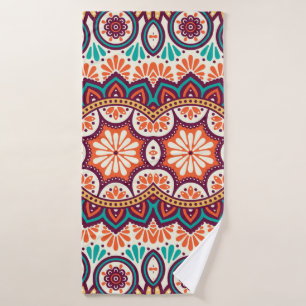 Seamless pattern. Vintage decorative elements. Han Bath Towel