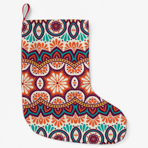 Seamless pattern. Vintage decorative elements. Han Small Christmas Stocking