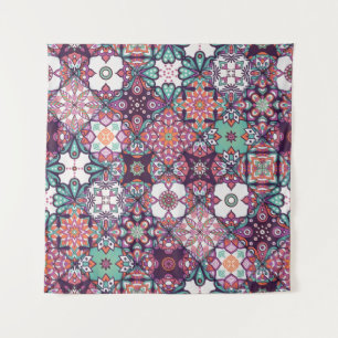 Seamless pattern. Vintage decorative elements. Han Tapestry