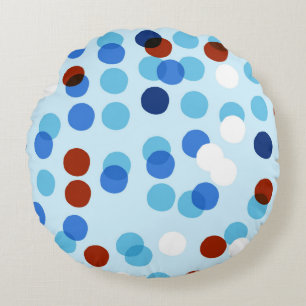 Seamless pattern with abstract doodle ornament, do round pillow