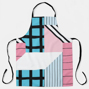 Seamless pattern with abstract geometric shapes apron