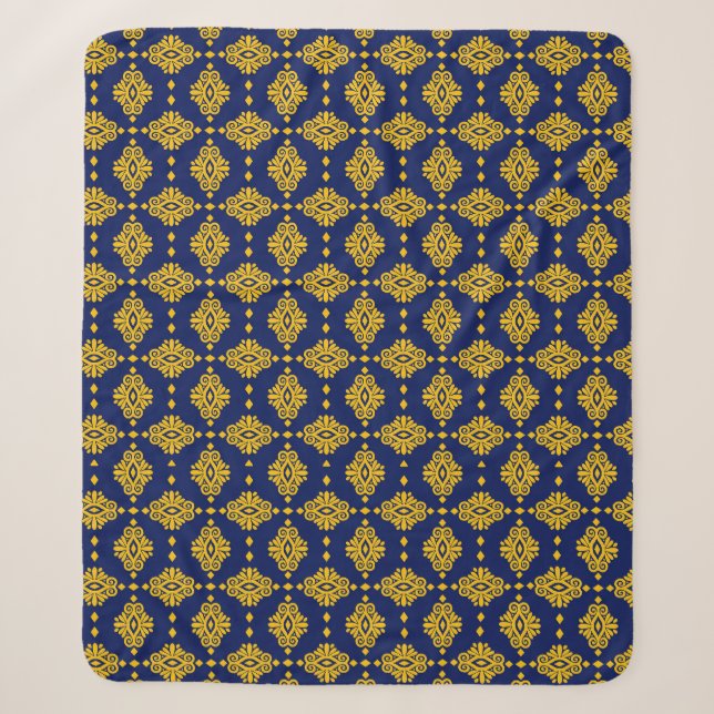 Seamless Pattern With Abstract Geometric Style.  Sherpa Blanket (Front)