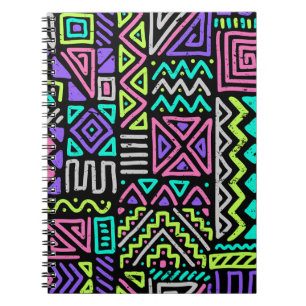 seamless pattern with abstract lines. geometric a notebook